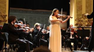 Katya Tsukanova performs Mozart, Violin Concerto, Tbilisi, April 2017