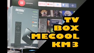 Mecool KM3 nueva Android TV Box con certificado de google, 4 gigas de ram y 128 de disco