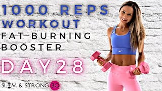 60 Minute 1000 REP Challenge || Insanity Workout | Juliette Wooten DAY 28