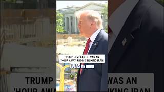 Trump reveals he was an 'HOUR away' from striking Iran #shorts #us #news #foxnews #Trump