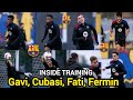 inside training 🔥 Gavi, Fati, Fermin Lopez, Cubasi & balde Barca training session