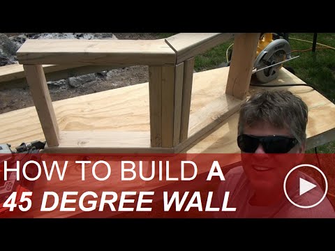 How to Frame a 45 Degree Angle Wall How to Frame a 45 Degree Angle Wall