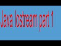 Java Iostream part 1