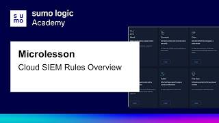 Microlesson: Cloud SIEM Rules Overview