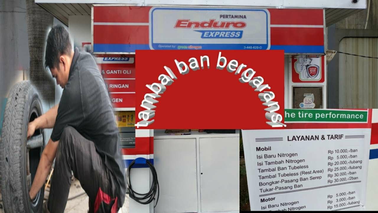 Nitrogen Spbu Pertamina Tambal Ban Tubles - YouTube