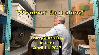 Rev. Don's 35th Day in Lent Reflection - \