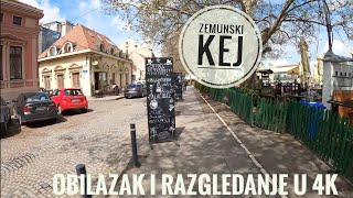 Zemunski Kej, obilazak i razgledanje restorana i bašta u 4K kvalitetu