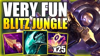 BLITZCRANK JUNGLE IS VERY FUN TO PLAY \u0026 THE DMG WILL SURPRISE YOU! League of Legends Gameplay Guide