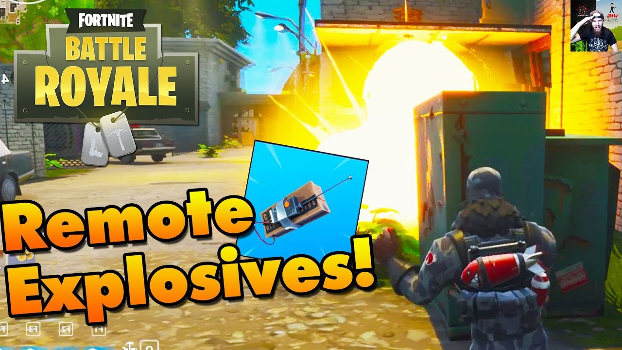 Fortnite New C4 Remote Explosives Blowing Up Enemies With C4 Youtube