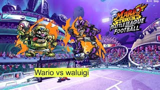 Plush game plays episode 8 Mario strikers battle League football wario vs waluigi