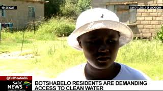 Residents of Botshabelo in the Free State demand access to clean water