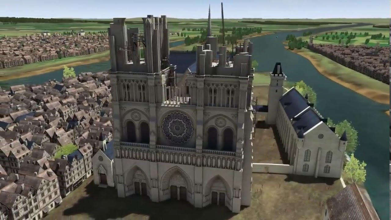 Notre Dame De Paris Construction - YouTube