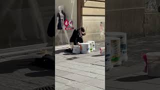 Street artist in Florence #italy #busker #florence #firenze