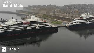 24 Avril 2020 - Le port de Saint-Malo accueille 2 bateaux de la Compagnie du Ponant