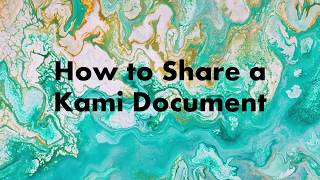 How to Share a Kami Doc