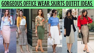 work outfits | what to wear to work | skirt office outfit | office skirt ideas | workwear