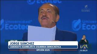 Candidatos a asambleístas nacionales presentaron sus propuestas en el debate