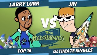 Gimvitational Top 16 - Jin (Pyra Mythra) Vs. Larry Lurr (Falco) SSBU Smash Ultimate Tournament