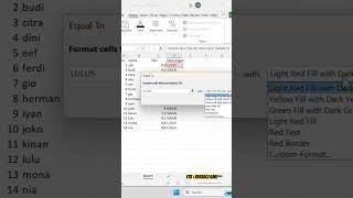 Cara agar mudah membaca data excel #excel #tutorial