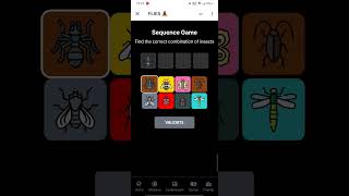 Flies sequence game | 9 October Flies sequence game  | #sequence #games #code #today #secret