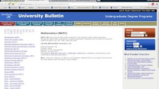 Part 1: Schedule of Courses