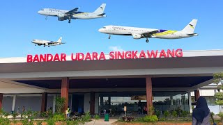 Suasana Keberangkatan Penumpang Pesawat Trans Nusa di Bandara Singkawang_Senin, 30 Desember 2024