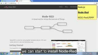 WISE-PaaS/RMM NodeRED - Installation - Node.js, NodeRED, plug-ins for RMM