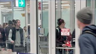 Security lines at DIA
