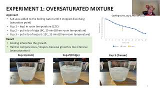 Effect of cooling rate on the recrystallization process of magnesium sulfate