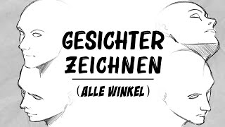 GESICHTER zeichnen - Aus ALLEN Winkeln | Tutorial | Drawinglikeasir