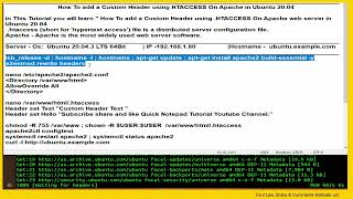 How To add a Custom Header Using .htaccess On Apache in Ubuntu 20.04