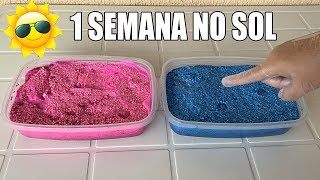 DEIXEI OS SLIMES 1 SEMANA NO SOL E OLHA COMO ELES FICARAM!! (incrível)