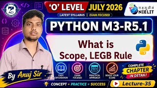 Python Scope and LEGB Rule Tutorial | O Level M3-R5.1 Latest Syllabus 2026 | By Anuj Sir