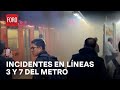 Caos en el Metro de CDMX: Reportan humo en las Líneas 3 y 7 - Hora21