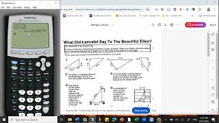 Solve Pythagorean Theorems on TI 84