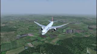 Zagreb Airport Landing with Boeing 777-300 : FlightGear