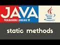 Static Class Methods | Java | Tutorial 33