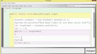 Java While Loop using Iterators in BlueJ - American Accent