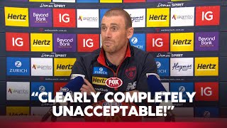 Goodwin labels Dees demolition as 'completely unacceptable!' 😠 | Press conference | Fox Footy