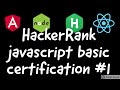 Hacker Rank Javascript Basic Certification #