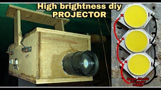 📺📽️HOW TO MAKE POWERFUL HIGH BRIGHTNESS DIY FULL HD REAL SMARTPHONE PROJECTOR