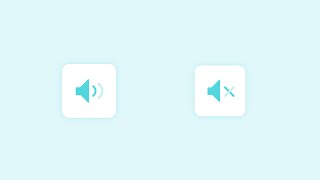Button mute, unmute using HTML and CSS