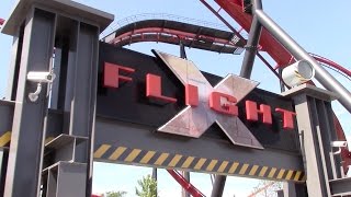 X-Flight Review Six Flags Great America B\u0026M Wing Coaster