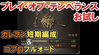 【グラブル】プレイ・オブ・テンペランスお試し / [GBF]  Theater of Temperance [New World Foundatoin]