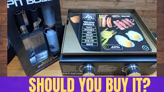 Pit Boss Tailgate Griddle Review, Burn Off and Assembly 336GS 10557