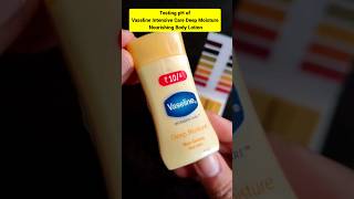 **SHOCKED**Testing pH of Vaseline Intensive Care Deep Moisture Nourishing Body lotion #kfashiongroup