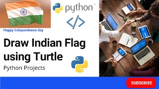 Draw Indian Flag using Turtle Module || Python Projects || Independence Day || #indian #python3 2021