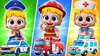 Police Girl Song👮 Police Take Care Of Sick Baby | Funny Baby Songs More Nursery Rhymes & Kids Songs