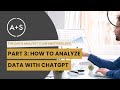 LLM Masterclass (Pt 3): How To Analyze Data With ChatGPT