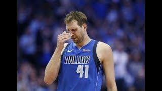 Dirk Nowitzki CRIES after watching the tribure the Spurs gave him before his Last NBA Game